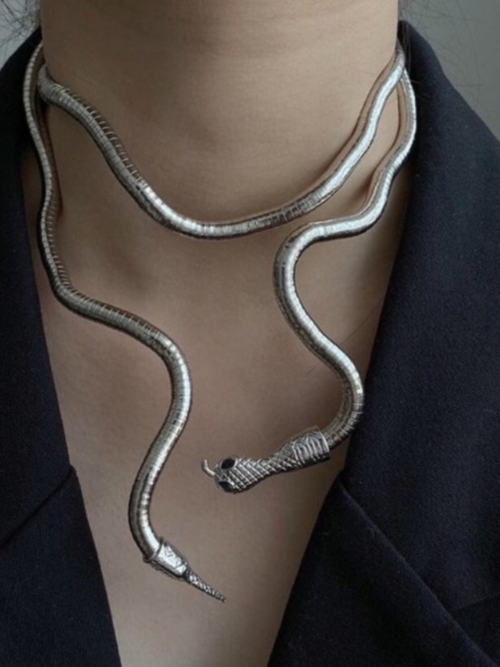 Jewelry - LAKIYOYO Bendable Snake Bracelet for Women Adjustable Punk Snake Choker